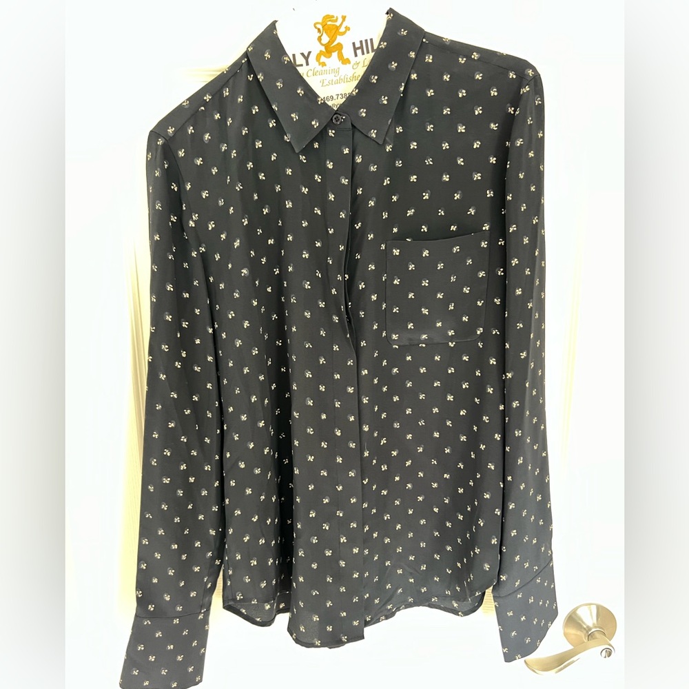 VINCE SILK BLOUSE
